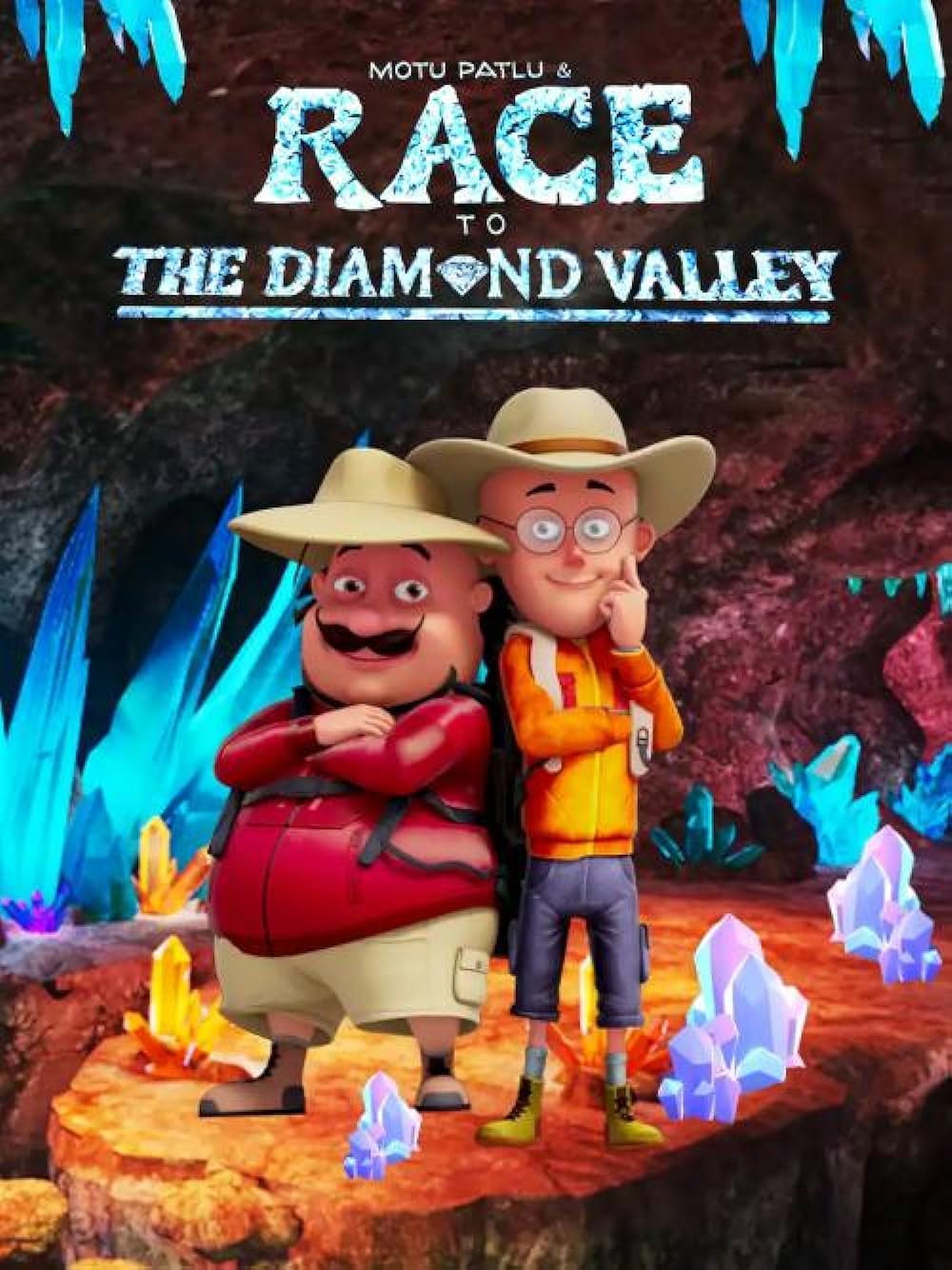 Motu Patlu & The Race to the Diamond Valley, cartoon movie, animation, hindi cartoon, chota bheem, pogo, hindi movie, child movie, bollywood